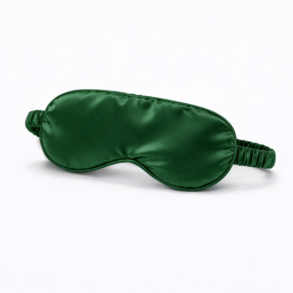 Essential Mulberry Silk Mask — Emerald