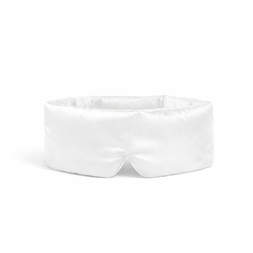 Signature Mulberry Silk Mask — Pure White