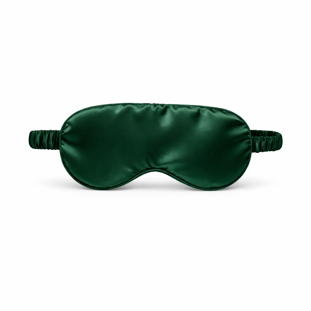 Essential Mulberry Silk Mask — Emerald