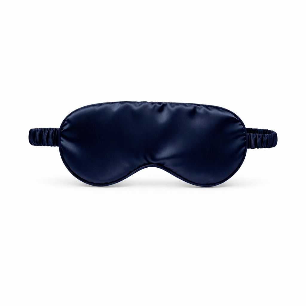 Essential Mulberry Silk Mask — Midnight Blue