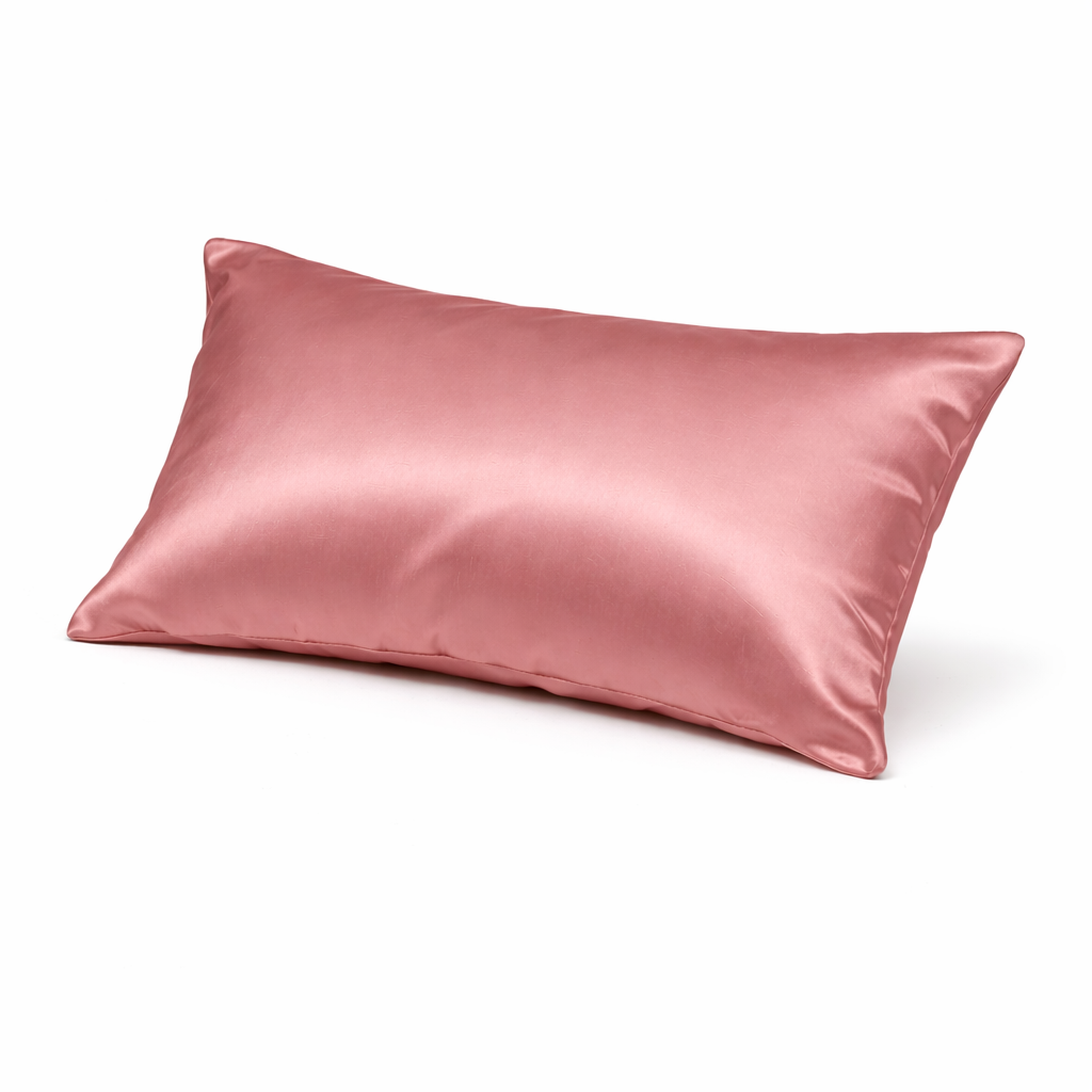 Prestige Mulberry Silk Pillowcase — Deep Peach Rose