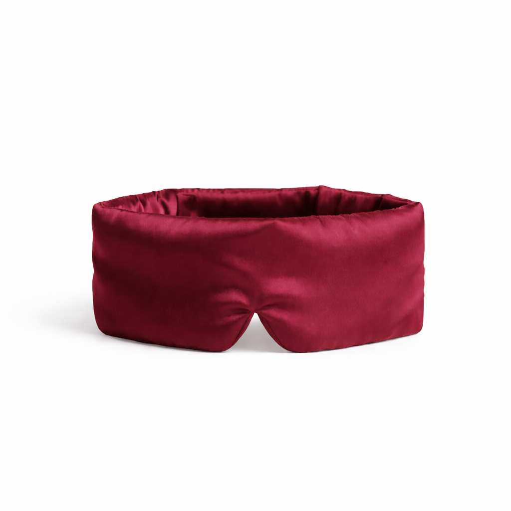 Signature Mulberry Silk Mask — Crimson Rouge