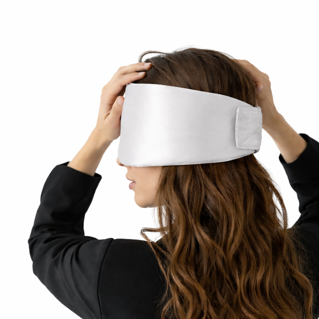 Signature Mulberry Silk Mask — Pure White